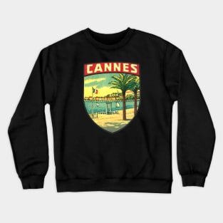 Cannes France Vintage Crewneck Sweatshirt